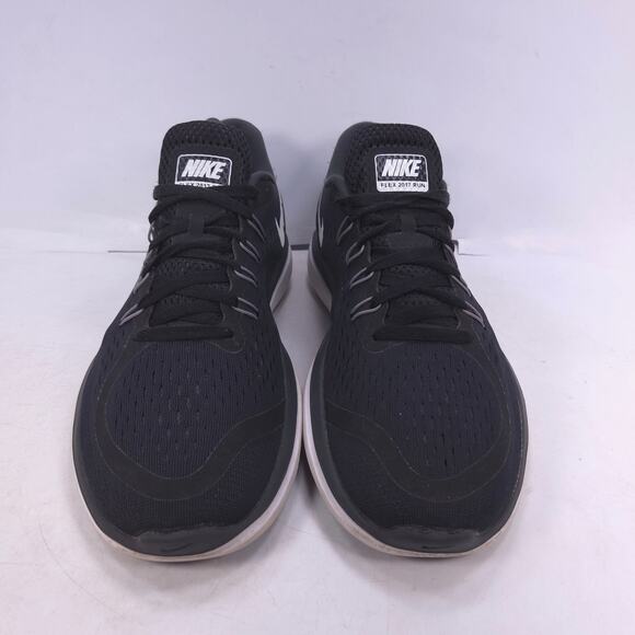 Nike Flex 2017 Run Athletic Running Shoe Mens Size 8.5 898457-001 Black White - Picture 2 of 10